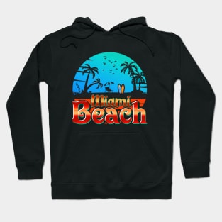 Miami florida beach Sunset Hoodie